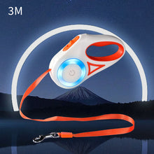 Load image into Gallery viewer, 5M/3M LED Flashlight Pet Leash Retractable Lighted Night Outdoor Walking Dog Leash Non-Slip Handle Dog Chain Dog Supplies