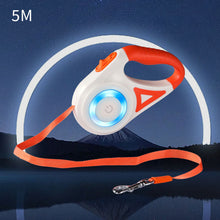 Load image into Gallery viewer, 5M/3M LED Flashlight Pet Leash Retractable Lighted Night Outdoor Walking Dog Leash Non-Slip Handle Dog Chain Dog Supplies