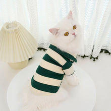 Load image into Gallery viewer, Summer Stripe Pet Dog Clothes Cat Vest Pet Clothing Dogs Small Costume Animal French Bulldog Print Cute Sweater Shirt