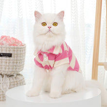 Load image into Gallery viewer, Summer Stripe Pet Dog Clothes Cat Vest Pet Clothing Dogs Small Costume Animal French Bulldog Print Cute Sweater Shirt