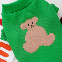 Load image into Gallery viewer, Fashion Bear Patttern Pet Dog Cat T-shirt Pure Cotton Dog Clothes for French Bulldog Small Mediun Dogs Soft Breathable