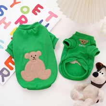 Load image into Gallery viewer, Fashion Bear Patttern Pet Dog Cat T-shirt Pure Cotton Dog Clothes for French Bulldog Small Mediun Dogs Soft Breathable