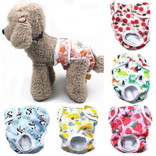 Load image into Gallery viewer, Pet Dog Panties Dog Physiological Pants XS-L Diaper Sanitary Washable Female Dog Menstruation Underwear Briefs Jumpsuit