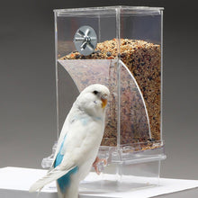 Load image into Gallery viewer, Bird Feeders Automatic Parrot Feeder Drinker Acrylic Seed Food Container Cage Accessories For Small And Medium Parakeets