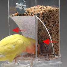 Load image into Gallery viewer, Bird Feeders Automatic Parrot Feeder Drinker Acrylic Seed Food Container Cage Accessories For Small And Medium Parakeets