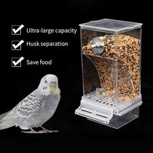 Load image into Gallery viewer, Bird Feeders Automatic Parrot Feeder Drinker Acrylic Seed Food Container Cage Accessories For Small And Medium Parakeets