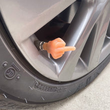 Load image into Gallery viewer, 1Pc/4Pcs Car Tire Valve Cap Decor Wheel Nozzle Dustproof Tyre Valve Stem Caps Middle Finger Styling Accessories