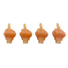 Load image into Gallery viewer, 1Pc/4Pcs Car Tire Valve Cap Decor Wheel Nozzle Dustproof Tyre Valve Stem Caps Middle Finger Styling Accessories