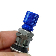 Load image into Gallery viewer, 2Pcs Aluminum Car Valve Caps Cover Tire Valve Stems Tyre Rim Stem Covers Auto Wheel Nipple Plugs