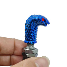 Load image into Gallery viewer, 2Pcs Car Tire Cap Decor Wheel Tyre Valve Rustproof Cover Valve Caps Tire Accessories Snake Head Styling