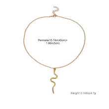 Load image into Gallery viewer, New Style Snake Pendant Necklace Female The Serpentine Pendant Simple Personality Fashion Animal Element Necklace Chain of Clavicle Punk Snake choker