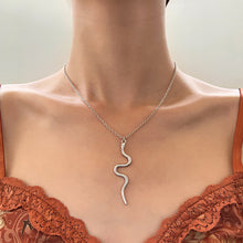 Load image into Gallery viewer, New Style Snake Pendant Necklace Female The Serpentine Pendant Simple Personality Fashion Animal Element Necklace Chain of Clavicle Punk Snake choker