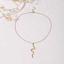 Load image into Gallery viewer, New Style Snake Pendant Necklace Female The Serpentine Pendant Simple Personality Fashion Animal Element Necklace Chain of Clavicle Punk Snake choker