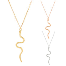 Load image into Gallery viewer, New Style Snake Pendant Necklace Female The Serpentine Pendant Simple Personality Fashion Animal Element Necklace Chain of Clavicle Punk Snake choker