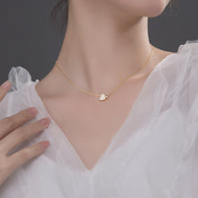 Load image into Gallery viewer, Fashion Tiny Heart Dainty Initial Necklace Zircon Mosaic Gold Silver Color Choker Necklace For Women Pendant Jewelry Valentine's Day Gift