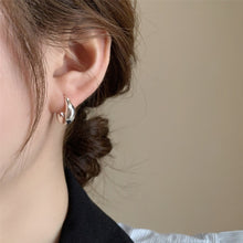 Load image into Gallery viewer, 2024 New Classic Copper Alloy Smooth Metal Hoop Earrings For Woman Fashion Korean Jewelry Temperament Girl's Daily Wear earrings