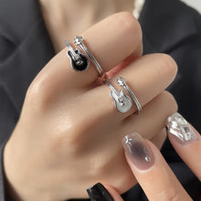 Load image into Gallery viewer, 2024 New Music Electric Guitar Ring Punk Rock Adjustable Finger Ring Fashion Open Ring Jewelry for Mens or Womens