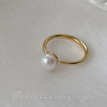 Load image into Gallery viewer, 2024 New Purple Gold Butterfly Ring Women Luxury Elegant Imitation Pearl Ring Fashion S925 Silver Open Ring Index Finger Ring Jewelry for Women