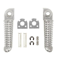 Load image into Gallery viewer, 1Pair Motorcycle Footrests Foot pegs Rear Front Aluminum Silver For Yamaha YZF R1 2002-2020 R6 2003-2020 YZF R6S R1M Accessories