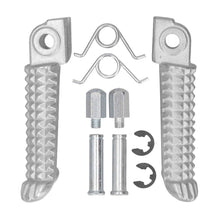 Load image into Gallery viewer, 1Pair Motorcycle Footrests Foot pegs Rear Front Aluminum Silver For Yamaha YZF R1 2002-2020 R6 2003-2020 YZF R6S R1M Accessories