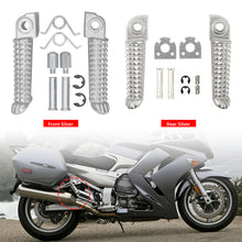Load image into Gallery viewer, 1Pair Motorcycle Footrests Foot pegs Rear Front Aluminum Silver For Yamaha YZF R1 2002-2020 R6 2003-2020 YZF R6S R1M Accessories