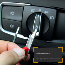 Load image into Gallery viewer, 2Pcs Car Interior Headlight Switch Frame Cover Trim Adjustment Sticker ABS For BMW F30 F31 F32 F34 3 4 Car Styling Accessories