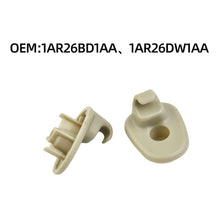 Load image into Gallery viewer, 2Pcs Car Sun Visor Clip Sun Visors Holder Hook Hanger Clips 1AR26BD1-AA For Jeep Liberty For CHEROKEE KK KJ Dodge Nitro