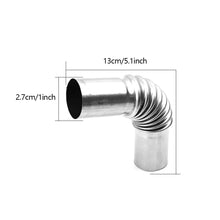 Load image into Gallery viewer, 1Set 24mm Elbow Pipe Air Parking Car Heater Exhaust Tube Elbow Connector With Clip Clamps For Boats Heater Car Heating Parts