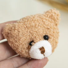 Load image into Gallery viewer, Cute Cartoon Plush Rabbit Bear Brooch Girl Clothes Badge Pins Backpacks Bear Pendant Decoration Accessories Soft Cute Pin