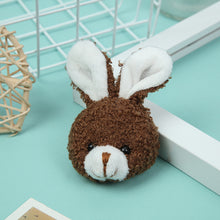 Load image into Gallery viewer, Cute Cartoon Plush Rabbit Bear Brooch Girl Clothes Badge Pins Backpacks Bear Pendant Decoration Accessories Soft Cute Pin