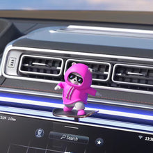 Load image into Gallery viewer, Car Interior Decoration Cute Bear Skateboard With Slide Rail Automatic Sliding Ornament Auto Interior Accessories