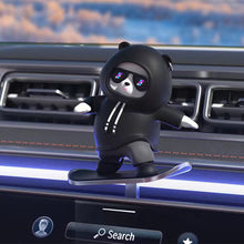 Load image into Gallery viewer, Car Interior Decoration Cute Bear Skateboard With Slide Rail Automatic Sliding Ornament Auto Interior Accessories