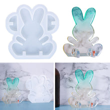 Load image into Gallery viewer, Diy Rabbit Silicone Mold Concrete Christmas Rabbit Decoration Silicone Mold Gypsum Home Decoration Crafts Accessories