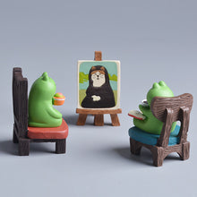 Load image into Gallery viewer, Frog Resin Miniature Dollhouse Accessories Office Decor Anime Statues Car Ornament Cute Handmade Craft Modern Art Model Mini Toy