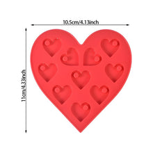 Load image into Gallery viewer, Heart Pendant Epoxy Resin Silicone Casting Mold with Hole DIY Earrings Necklace Keychain Jewellery Making Supplies
