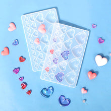 Load image into Gallery viewer, Love Heart Pendant Epoxy Resin Molds Necklace Bracelet Pendants Silicone Mold for DIY Epoxy Resin Patch Crafts Decor