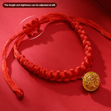 Load image into Gallery viewer, Pet Lucky Necklace Collar Cat Adjustable Red Rope Necklace Small Medium Pet Bless Handmade Collar