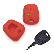 Load image into Gallery viewer, Car Remote Key Case Silicone 2 Button Key Cover Case Key Protection Protector Holder Shell Rubber For Peugeot 206 207 306 307 Citroen
