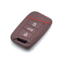 Load image into Gallery viewer, Silicone Car Key 3 Button Key Cases Cover Keychain Protection Shell Fob For VW PASSAT B8 Skoda Kodiaq Superb A7 Magotan 330 Accessories