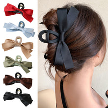 Load image into Gallery viewer, Sweet Bow Grab Clip Girls Elegant Ponytail Braid Claw Clip Sweet Shark Crab Hair Card Korean Exquisite Hair Accessories