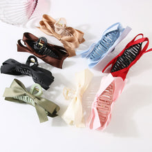 Load image into Gallery viewer, Sweet Bow Grab Clip Girls Elegant Ponytail Braid Claw Clip Sweet Shark Crab Hair Card Korean Exquisite Hair Accessories