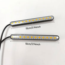 Load image into Gallery viewer, Motorcycle Light Bar Strip Tail Brake Stop Flowing Water Turn Signal Light 24 SMD LED Integrated Red and Amber Color