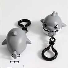 Load image into Gallery viewer, Pull Line Shark Keychain Pendant Keychain Simulation Removable Mouth Shark ABS Keychain Toy Anti-stress Schoolbag Pendants