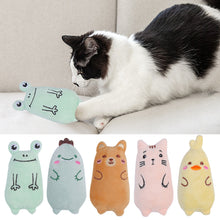 Load image into Gallery viewer, Cute Animal Shape Catnip Cats Toy Kitten Dinosaur Teeth Chewing Biting Plush Toys Cat Plush Thumb Pillow Pet Accessories
