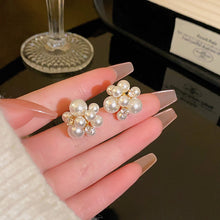 Load image into Gallery viewer, 2024 New Trend Pearl Shiny Long Earring For Women Fashion Korean S925 Silver Needle Stud Sarrings Bridal Wedding Party Jewelry