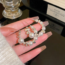 Load image into Gallery viewer, 2024 New Trend Pearl Shiny Long Earring For Women Fashion Korean S925 Silver Needle Stud Sarrings Bridal Wedding Party Jewelry