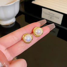 Load image into Gallery viewer, 2024 New Trend Pearl Shiny Long Earring For Women Fashion Korean S925 Silver Needle Stud Sarrings Bridal Wedding Party Jewelry