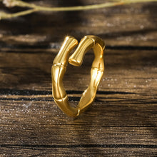 Load image into Gallery viewer, Alloy Golden Rings for Women Aesthetic Butterfly Bow tie Love Crown Plants Gold Plated Wedding Couple Ring Jewelry Vintage Accessories