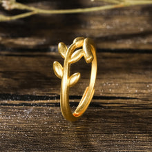 Load image into Gallery viewer, Alloy Golden Rings for Women Aesthetic Butterfly Bow tie Love Crown Plants Gold Plated Wedding Couple Ring Jewelry Vintage Accessories