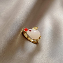 Load image into Gallery viewer, 16 Style Women Alloy Zircon Flower Rabbit Cute Fashion Rings Gold Color Hollow Out Geometric Open Ring for Female Girl Finger Jewelry Gift